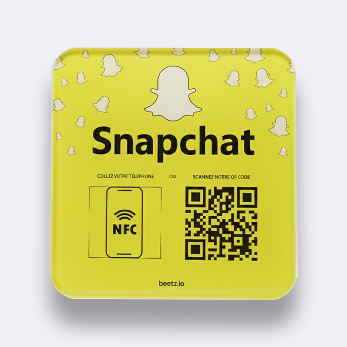 Plaque Snapchat